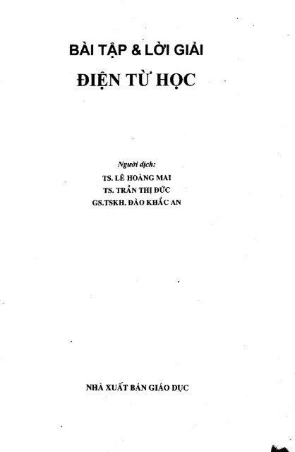 Bài tập và lời giải Điện từ học - Yung-Kuo Lim (Chủ biên)