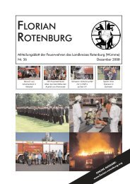 Feuerwehren im Einsatz - Florian Rotenburg