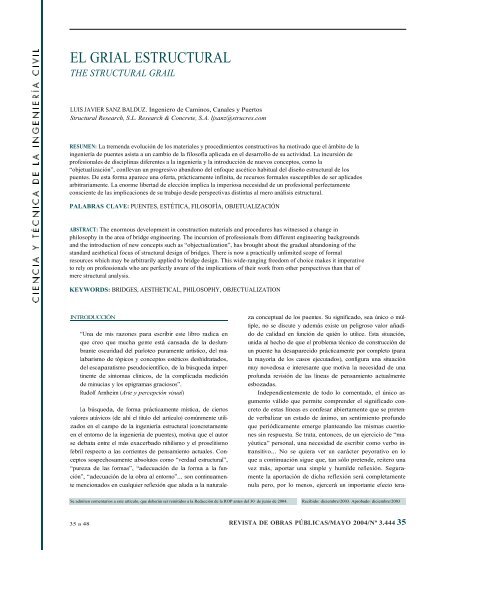 Artículo a texto completo en formato PDF - Revista de Obras Públicas