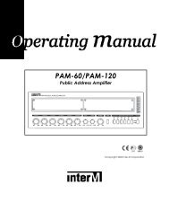 Operating Manual - Inter-M