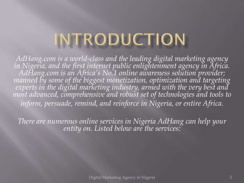   Top Digital Marketing Agency in Lagos