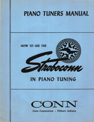 PIANO TUNERS MANUAL