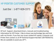 HP tech Support 1877-929-3373 drivers manuals trubleshooting