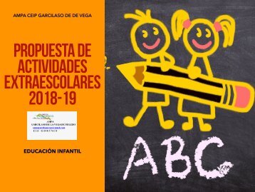 FOLLETO EXTRAESCOLARES INFANTIL