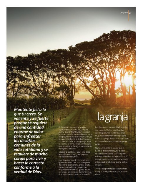 Revista Tierra del corazón Mayo 2018