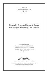 Decorative Arts - Architecture & Design with Original ... - PBA Galleries