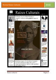 Revista Raízes culturais maio 2018