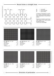 Perforation Catalogue Round holes in straight lines - Bergmann ...