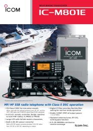 MF/HF SSB radio telephone with Class E DSC operation - Shiptron