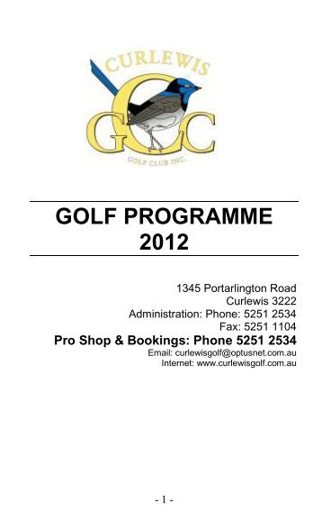Behind - Curlewis Golf Club