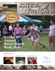 Bocce Beach Bash, Baby! - Village of Maple Bluff