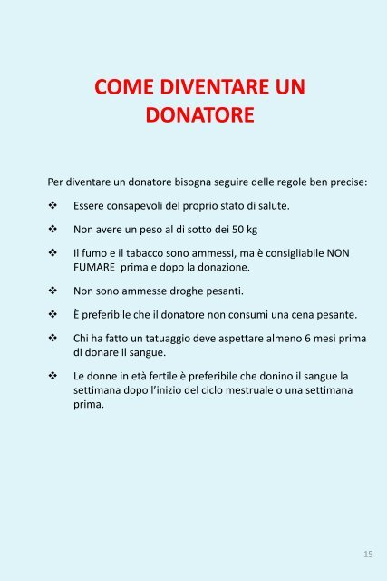 ALIMENTAZIONE E DONAZIONE 2