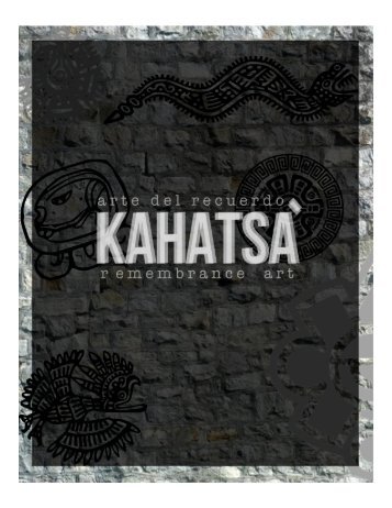 CATALOGO KAHATSA'