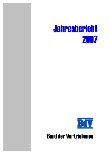 Presse- und Öffentlichkeitsarbeit - Bund der Vertriebenen