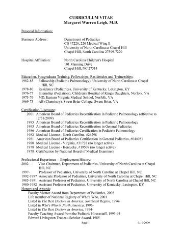 boston university curriculum vitae