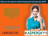 What are the steps to activate Kaspersky Total Security 2018