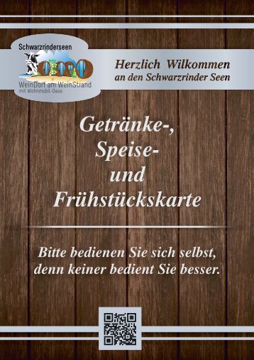 Speise- Getränke Karte Weinstand