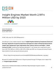 Insight Engines Market worth 2,197.4 Million USD by 2023