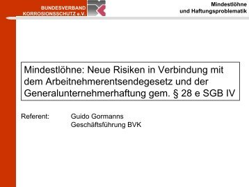 MindestlÃƒÂƒÃ‚Â¶hne - Bundesverband Korrosionsschutz e.V.