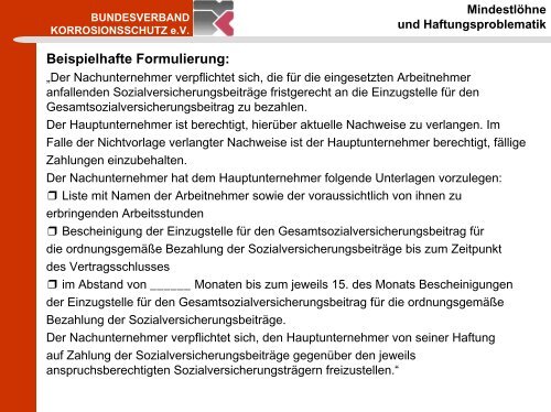 MindestlÃƒÂƒÃ‚Â¶hne - Bundesverband Korrosionsschutz e.V.