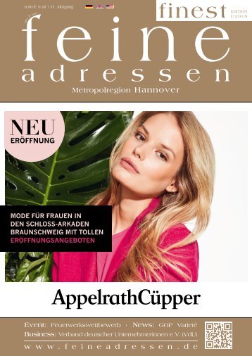 »feine adressen – finest« – Hannover 1 18