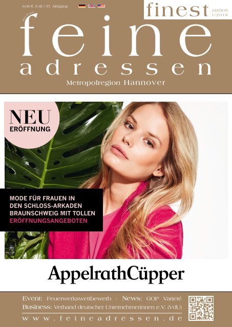 »feine adressen – finest« – Hannover 1 18