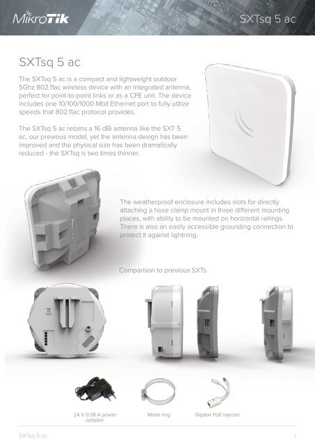 SXTsq 5 ac mikrotik - mstream.com.ua