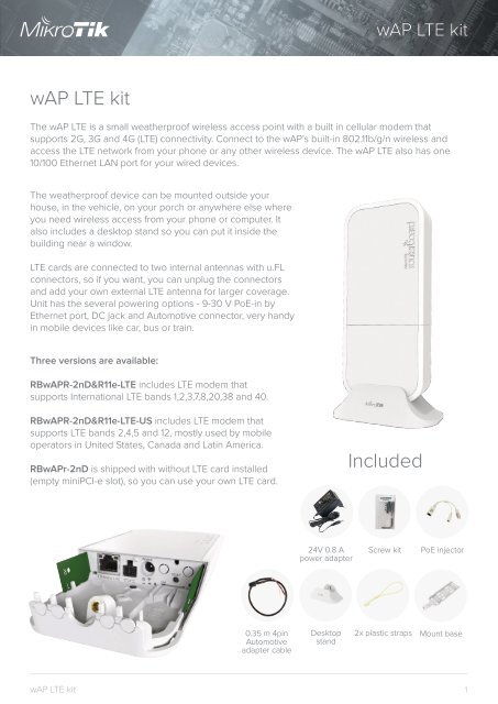 wAP lte kit mikrotik - mstream.com.ua