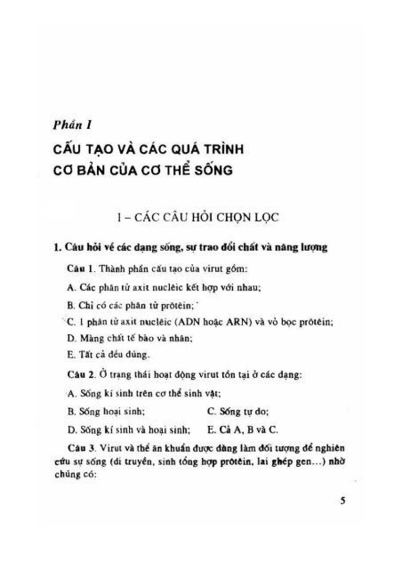 1111 câu hỏi trắc nghiệm sinh học - Trịnh Nguyên Giao, Lê Đình Trung (2002)