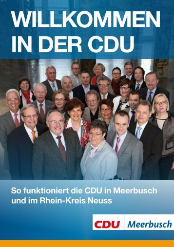CDU Meerbusch Mitgliederbroschüre 2018 webversion