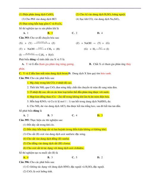 TỔNG ÔN LÝ THUYẾT - 622 CÂU TRẮC NGHIỆM - ÔN THI THPTQG 2017 (WITH ANSWER KEY)