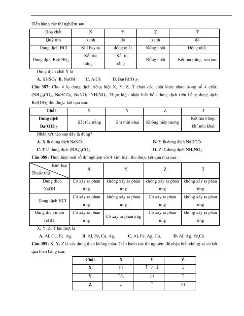 TỔNG ÔN LÝ THUYẾT - 622 CÂU TRẮC NGHIỆM - ÔN THI THPTQG 2017 (WITH ANSWER KEY)