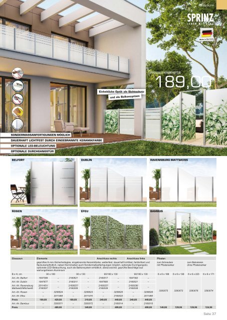 Gartenkatalog 2018 - Kremer Glismann