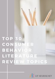 consumer-behavior-literature-review-topics