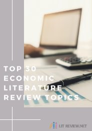 Economic Literature Review Topics