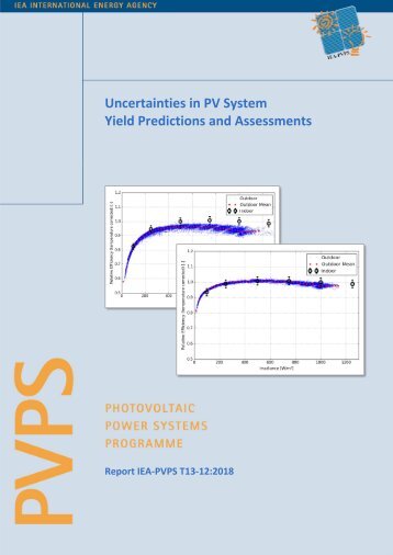 Report IEA-PVPS T13-12 2018 Uncertainties in PV System Yield Predictions