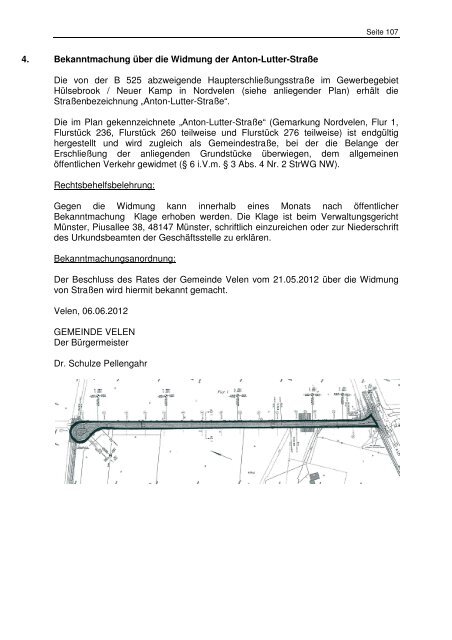 AMTSBLATT für die Gemeinde Velen