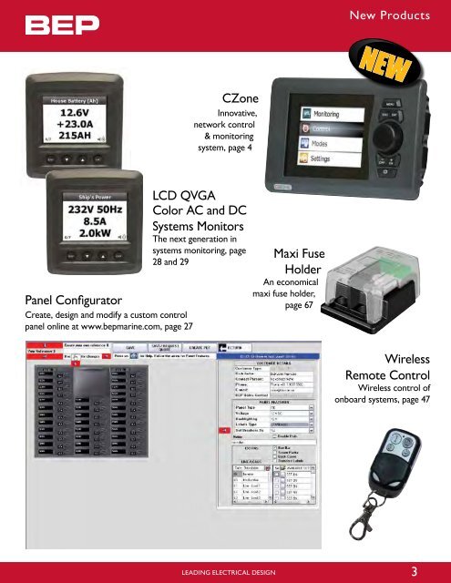 3 Wireless Remote Control CZone LCD QVGA  - BUKH Bremen