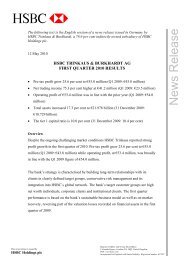 hsbc trinkaus & burkhardt ag first quarter 2010 results - HSBC.com