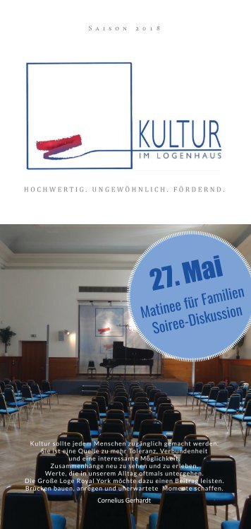 Logenhaus - Programm 27_05_18