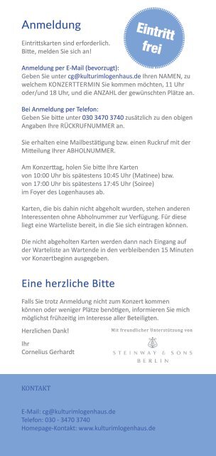 Logenhaus - Programm 27_05_18