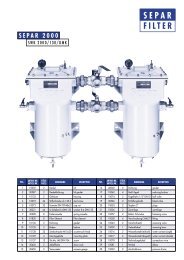 SEPAR FILTER - BUKH Bremen