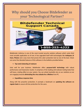 Why should you Choose Bitdefender as your Technological Partner