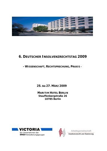 6. DEUTSCHER INSOLVENZRECHTSTAG 2009 - Arge ...