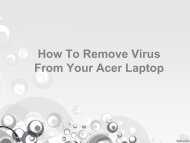 How To Remove Virus or Malware From Any Acer Laptop