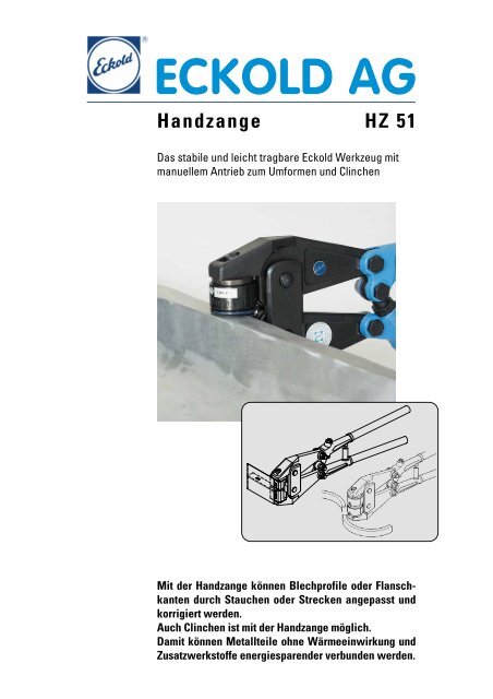 ECKOLD AG Handzange HZ 51 - Bufab