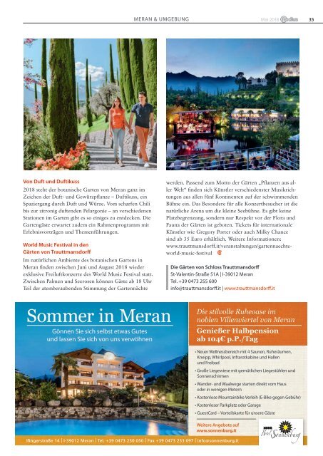Südtirol Magazin Sommer 2018 - Die Welt