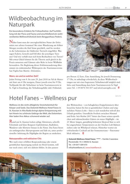 Südtirol Magazin Sommer 2018 - Die Welt