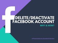 Deactivate Facebook Account