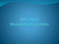 One Of The leading Gift Items Manufactures In India